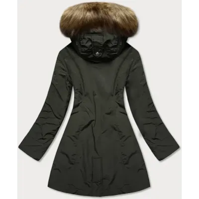 Dámská zimní bunda MODA1309 khaki