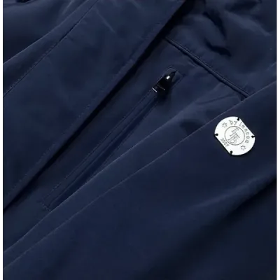 Dámská zimní bunda parka s kožešinou MODA1207 tmavě modrá