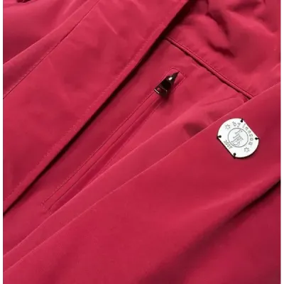 Dámská zimní bunda parka s kožešinou MODA1207 červená