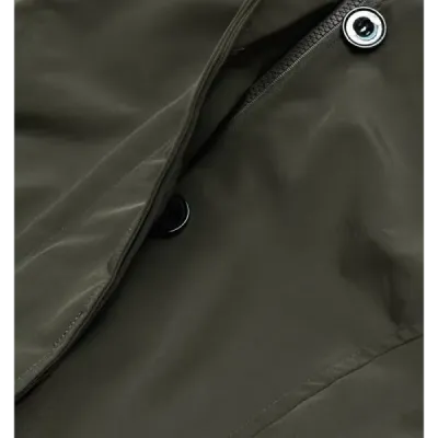 Dámská zimní bunda s kožešinou MODA1005 army