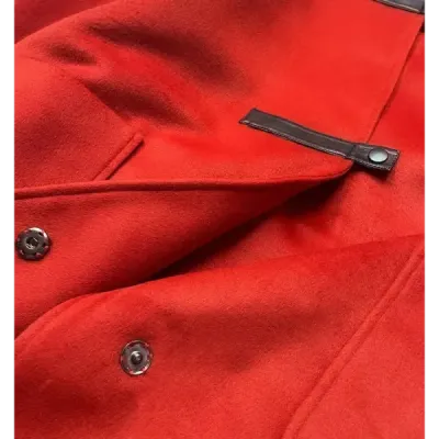 Dámský kabát s kapucí MODA2311 červený