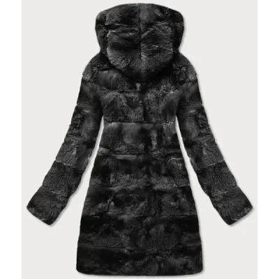 Dámská kožešinová bunda MODA741 černá