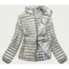 Dámská jarní bunda v nadměrných velikostech MODA6107 béžová
