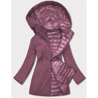 Dámská oboustranná jarní bunda MODA6808 fialová