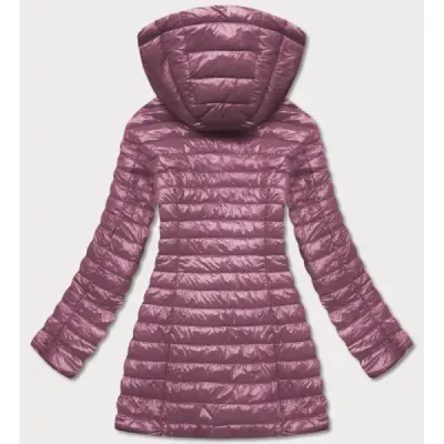 Dámská oboustranná jarní bunda MODA6808 fialová