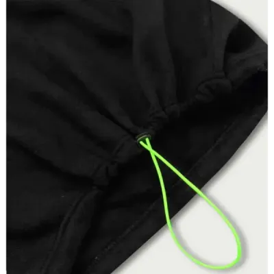 Krátká dámská bavlněná mikina MODA6031 černá