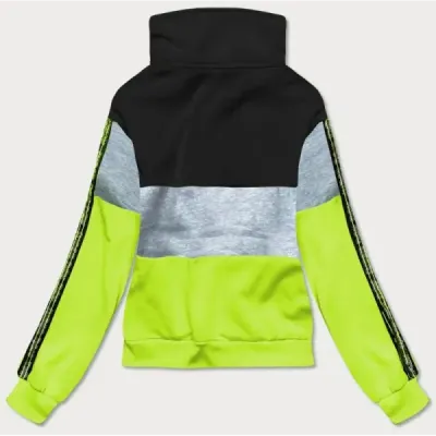 Dámská mikina MODA6019 černo-zelená