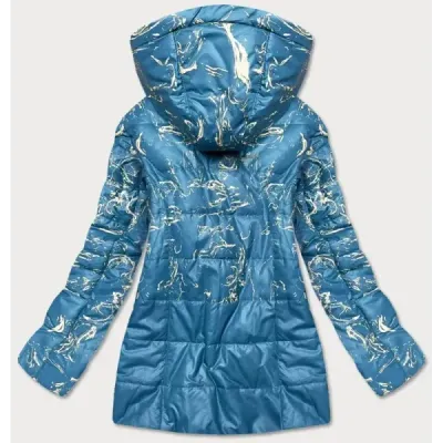 Dámská bunda s potiskem MODA7769 modrá