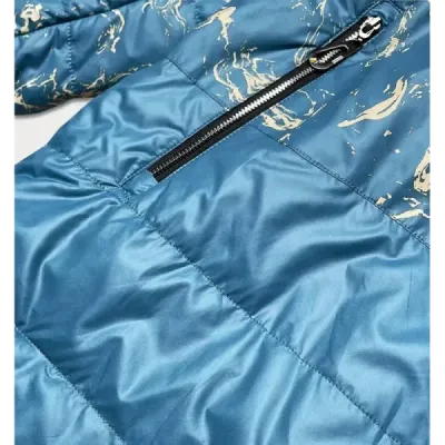 Dámská bunda s potiskem MODA7769 modrá