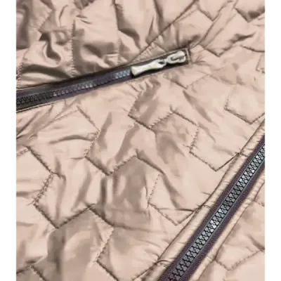 Dámská podzimní prošívaná bunda MODA121 béžová