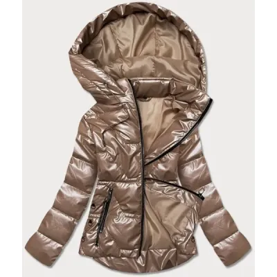 Dámská jarní bunda MODA8008 světle hnědá