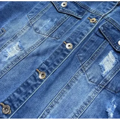 Dámská jeansová bunda MODA362 modrá