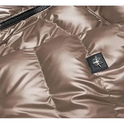 Dámská prošívaná přechodná bunda MODA9790 kakaová