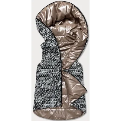 Dámská oboustranná vesta MODA8006 cappuccino