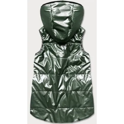 Dámská oboustranná vesta MODA8005 zelená