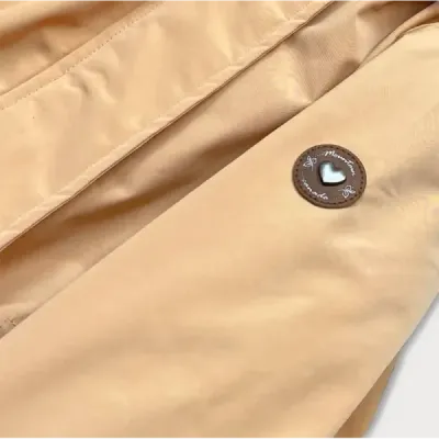 Dámská bunda s kapucí MODA563 písečná