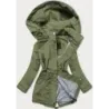 Dámská bunda s kapucí MODA563 khaki