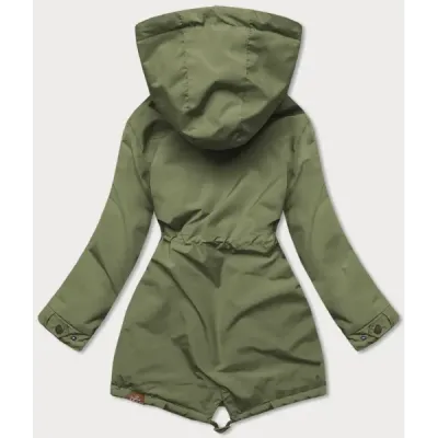 Dámská bunda s kapucí MODA563 khaki