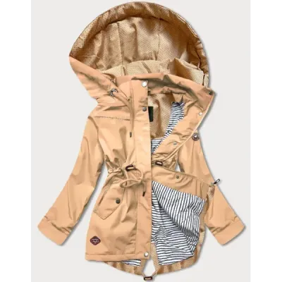 Dámská přechodná bunda parka MODA561 písečná