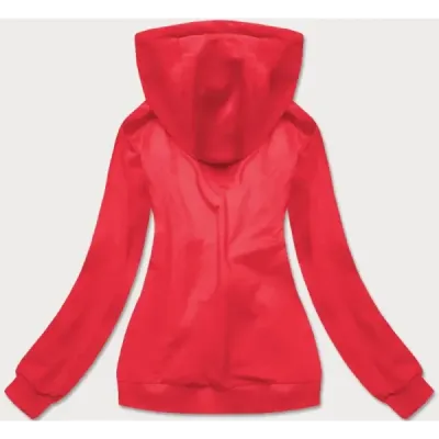 Tenká dámská mikina s kapucí MODA1001 červená