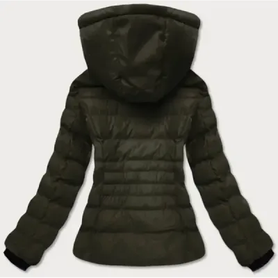 Dámská krátká zimní bunda MODA769 army