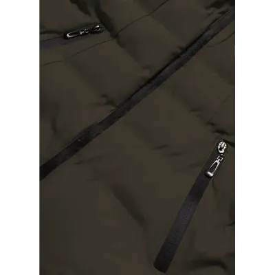 Dámská krátká zimní bunda MODA769 army