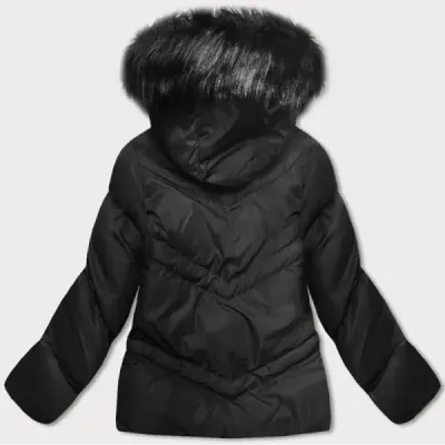 Dámská zimní bunda s kapucí MODA738 černá