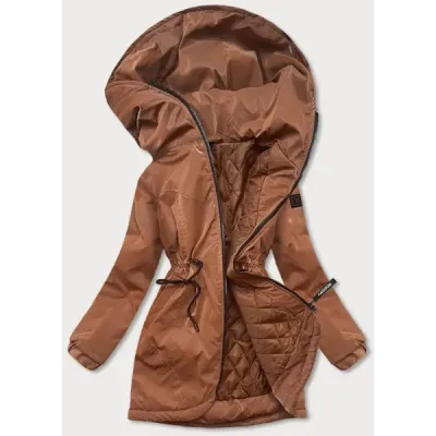 Dámská podzimní bunda MODA8105 karamelová
