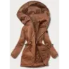 Dámská podzimní bunda MODA8105 karamelová