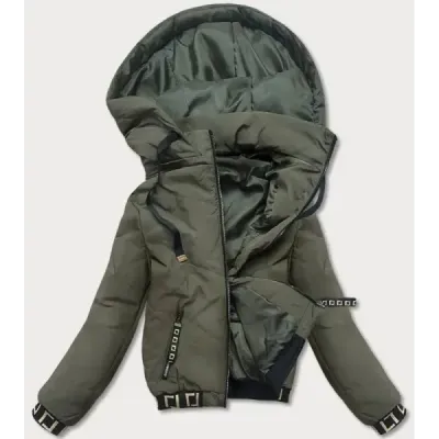 Dámská podzimní bunda MODA8098 khaki