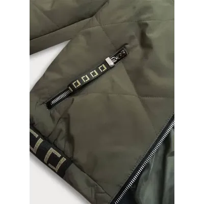 Dámská podzimní bunda MODA8098 khaki