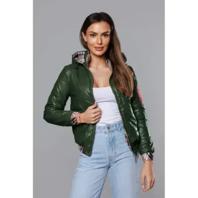 Dámská podzimní bunda MODA8030 zelená