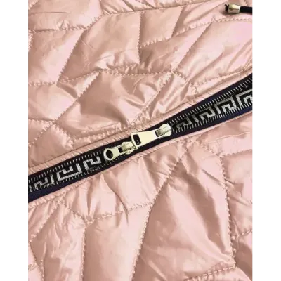 Dámská prošívaná podzimní bunda MODA8101BIG béžová