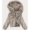 Krátká kožešinová bunda MODA050 béžová