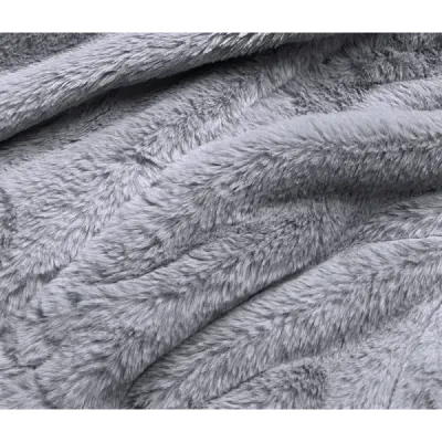 Krátká kožešinová bunda MODA050 šedá