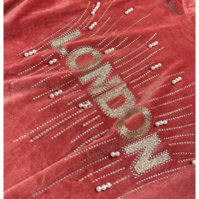 Dámská velurová souprava MODA1217 cihlový
