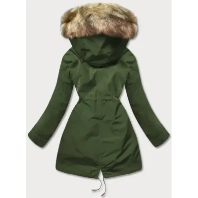 Dámská zimní bunda MODA629 khaki