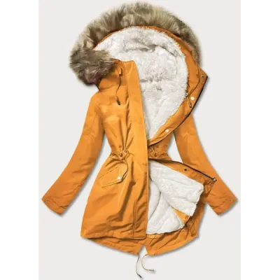 Dámská zimní bunda MODA629 žlutá