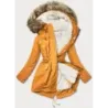 Dámská zimní bunda MODA629 žlutá