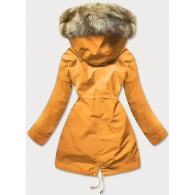 Dámská zimní bunda MODA629 žlutá