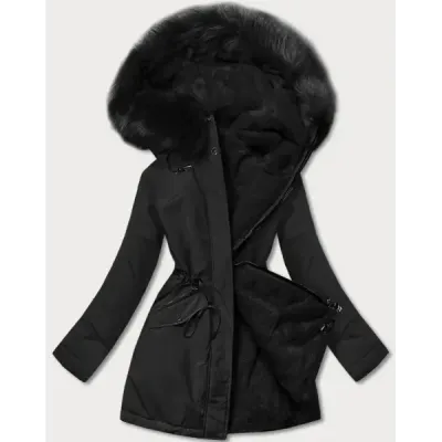 Teplá dámská zimní bunda MODA610 černá