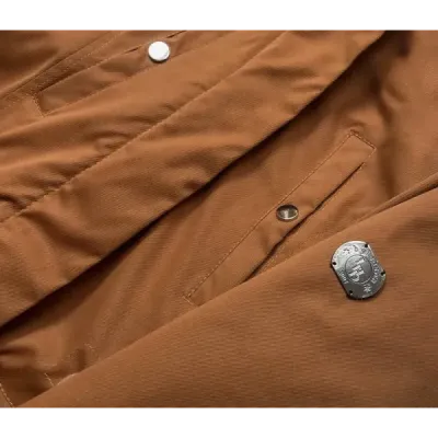 Dámská zimní bunda parka MODA21356 karamelová