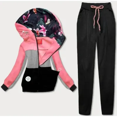 Dámská souprava MODAAMG808 ružově-šedá