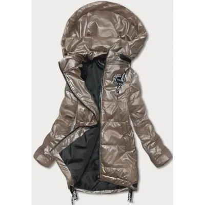 Dámská přechodná bunda MODA8086 kakaová