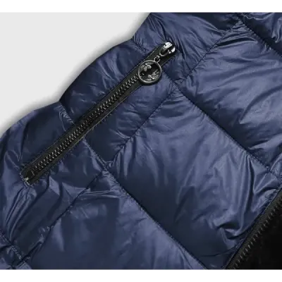 Oboustranná zimní bunda MODA8052BIG tmavě modrá
