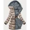 Dámská oboustranná zimní bunda MODA8070 kakaová