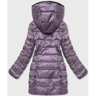 Oboustranná zimní bunda MODA8053 fialová
