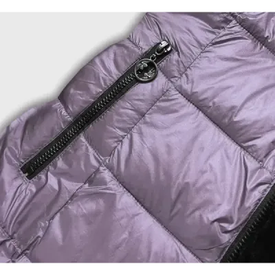 Oboustranná zimní bunda MODA8053 fialová