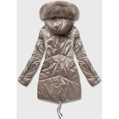 Dámská přechodná bunda MODA8091 béžová