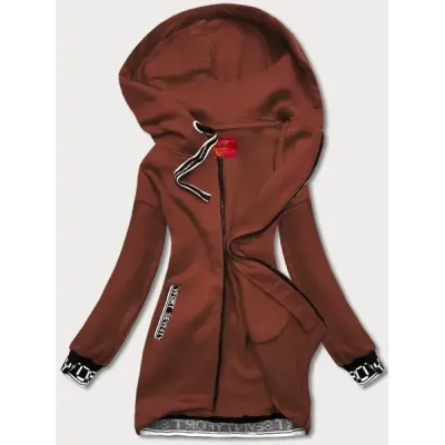 Dámská sportovní mikina MODA36 hnědá